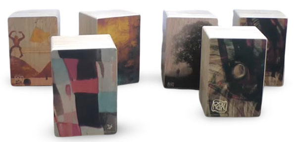 five rockbox cajon custom image drums