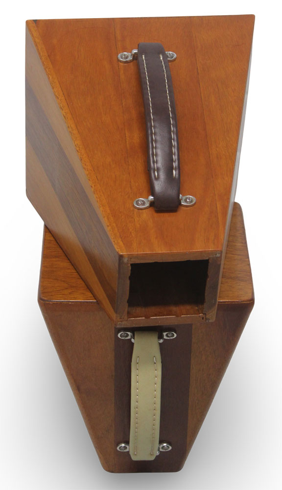 hardwood timber snare cajon with handle 2
